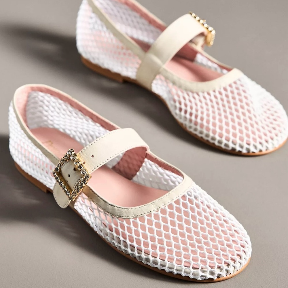Elegant Mesh Mary Jane’s Flat from Anthropologie
